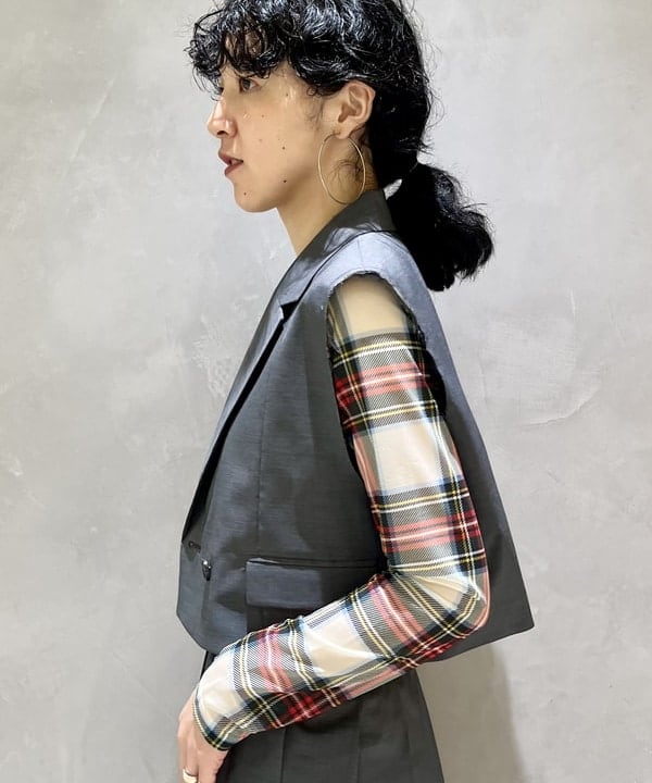 kigoさんの「BEAMS WOMEN｜ダブル ベルト プリーツ スカート」を使ったコーディネート