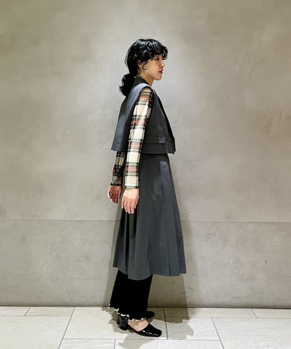 kigoさんの「BEAMS WOMEN｜ダブル ベルト プリーツ スカート」を使ったコーディネート