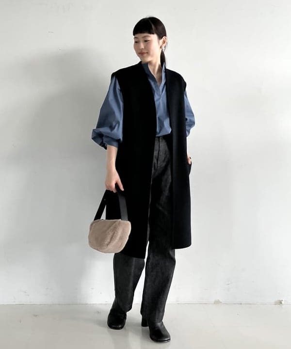 Ichika Hondaさんの「BEAMS WOMEN｜エディター坪田あさみ &times; woadblue &times; Demi-Luxe BEAMS / 別注 2タック デニムパンツ」を使ったコーディネート