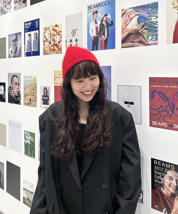 渡邊 舞さんの「BEAMS WOMEN｜アンゴラ混 ビーニー」を使ったコーディネート