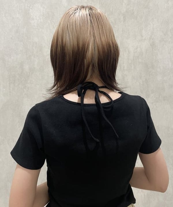 加歩さんの「BEAMS WOMEN｜リブ キリカエ ホルターネック Tシャツ」を使ったコーディネート