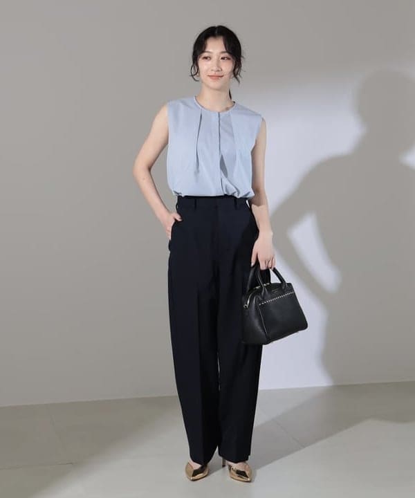 坂本 涼花さんの「BEAMS WOMEN｜ポリエステルキュプラ ヒヨク ブラウス」を使ったコーディネート