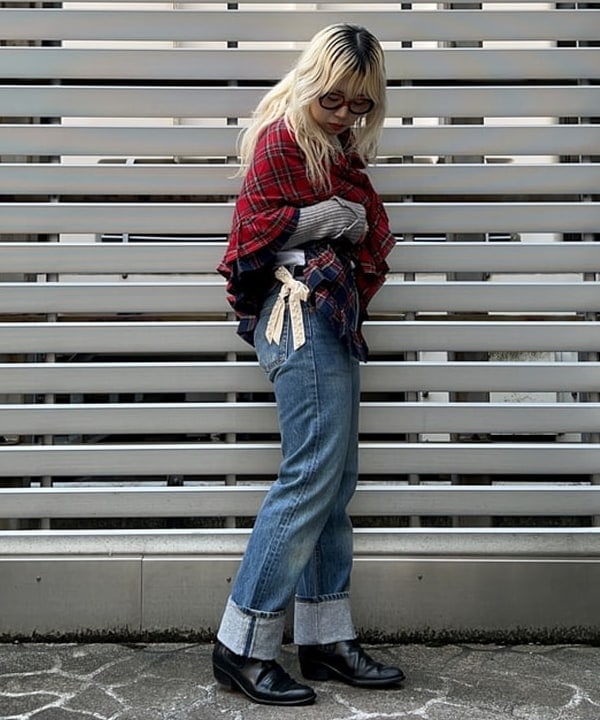 ナツハさんの「BEAMS WOMEN｜ボーイ ベーシック Tシャツ」を使ったコーディネート