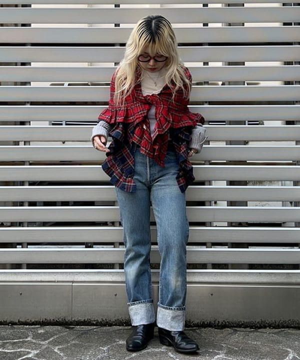 ナツハさんの「BEAMS WOMEN｜ボーイ ベーシック Tシャツ」を使ったコーディネート