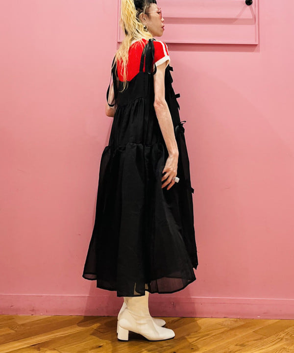 ひるてぃさんの「BEAMS WOMEN｜【別注】sister jane / Bow Ruffle Onepiece」を使ったコーディネート