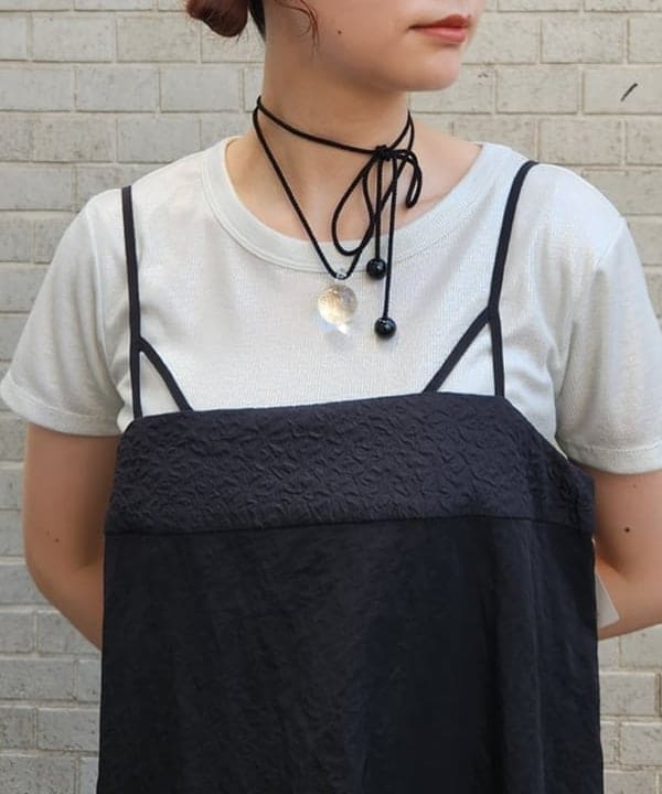 saori KATOさんの「BEAMS WOMEN｜Ray BEAMS / 箔 プリント リブ Tシャツ」を使ったコーディネート