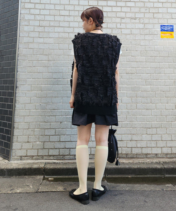 saori KATOさんの「BEAMS WOMEN｜Ray BEAMS / 箔 プリント リブ Tシャツ」を使ったコーディネート