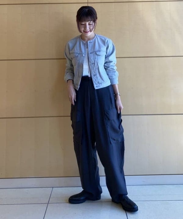 SAKAIさんの「BEAMS WOMEN｜丸胴 テレコ Tシャツ」を使ったコーディネート
