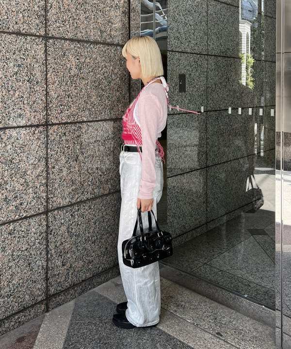 あさひさんの「BEAMS WOMEN｜LOTUS PINK / フラワー チェーン ネックレス」を使ったコーディネート