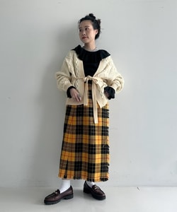 BEAMS BOY（ビームス ボーイ）ハリスツイード フリンジ スカート 24AW（スカート マキシ・ロング丈スカート）通販｜BEAMS