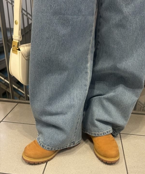 もえのさんの「BEAMS WOMEN｜テレコ リブ クルーネック トップス」を使ったコーディネート