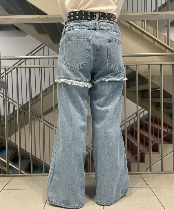 もえのさんの「BEAMS WOMEN｜テレコ リブ クルーネック トップス」を使ったコーディネート