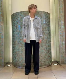 BEAMS PLUS（ビームス プラス）Open Collar Shirt Jacquard