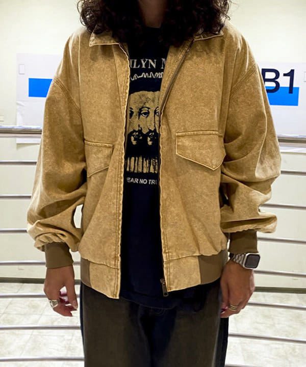 りくっしーさんの「BEAMS WOMEN｜フェード ワーク ブルゾン」を使ったコーディネート