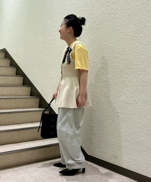 吉田　真実さんの「maturely / パール ベルベット リボン クリップ」を使ったコーディネート
