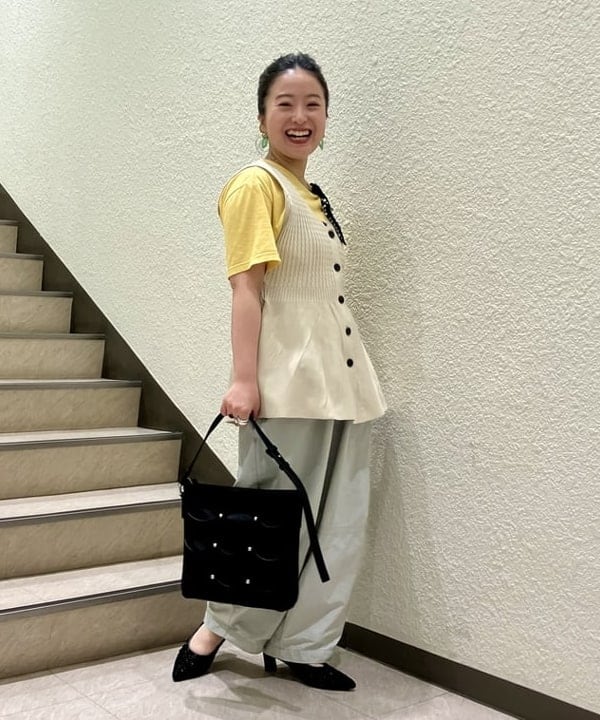 吉田　真実さんの「maturely / パール ベルベット リボン クリップ」を使ったコーディネート