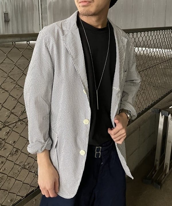 ホサカさんの「BEAMS WOMEN｜3B Shirt Jacket COOLMAX(R) Seersucker」を使ったコーディネート