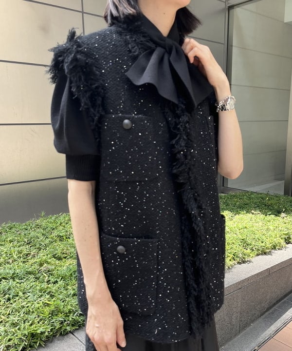 Demi-Luxe BEAMS｜＜セットアップ対応＞トリアセ ペプラム