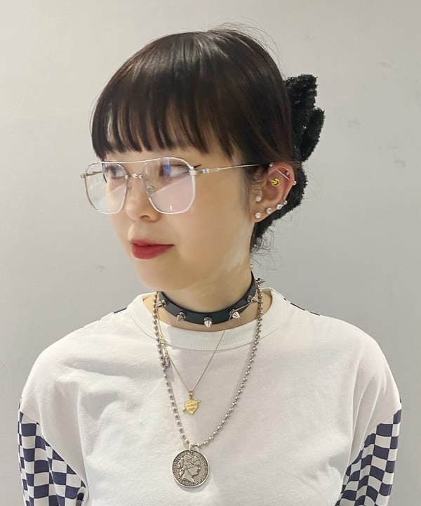 りかちょび/岸本梨佳さんの「BEAMS WOMEN｜シルバー バックル ベルト」を使ったコーディネート