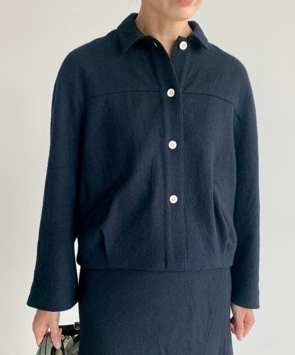 松元 晴佳さんの「BEAMS WOMEN｜AK+1 / ウール ボタニー ブルゾン」を使ったコーディネート