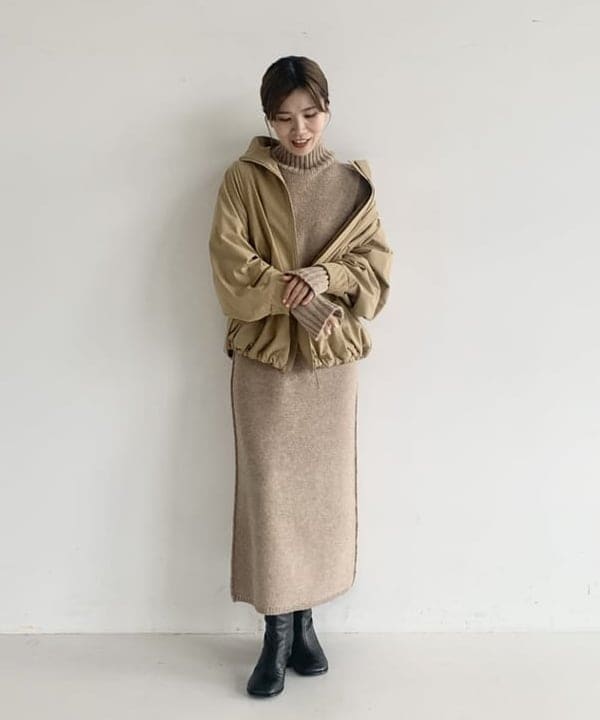 AONO SHIKAMAさんの「BEAMS WOMEN｜LEE × Demi-Luxe BEAMS / オーバースタンドブルゾン.M」を使ったコーディネート
