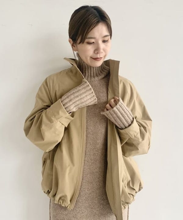 AONO SHIKAMAさんの「BEAMS WOMEN｜LEE × Demi-Luxe BEAMS / オーバースタンドブルゾン.M」を使ったコーディネート