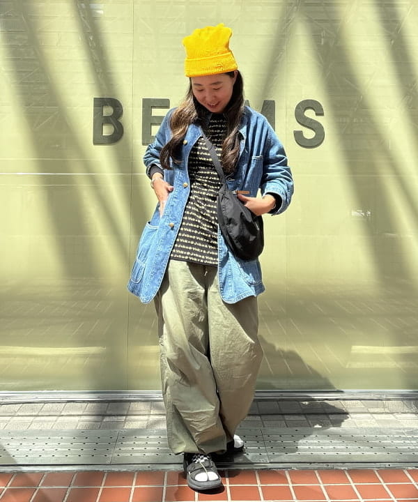 サイトウ　トモミさんの「【別注】DECHO / ダメージ キャップ」を使ったコーディネート