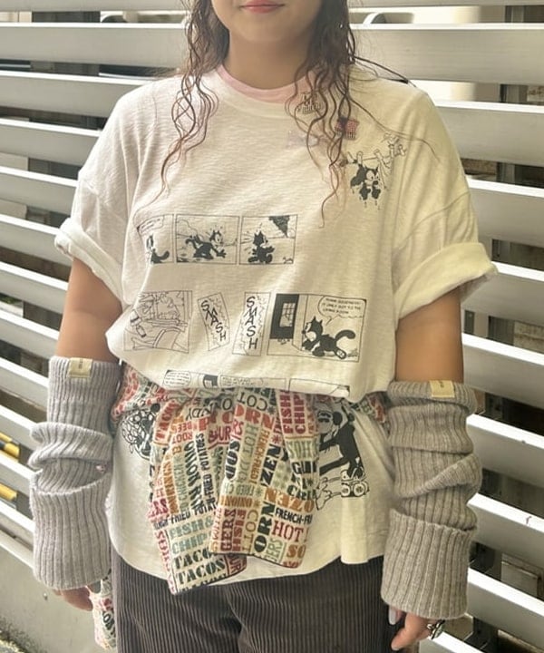 おとむさんの「BEAMS WOMEN｜ボーイ ベーシック Tシャツ」を使ったコーディネート