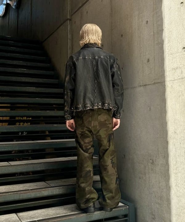 Ryohei Takataさんの「BEAMS WOMEN｜ユーズド加工 レザージップブルゾン」を使ったコーディネート