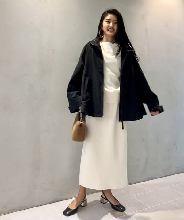 五十峯 さよさんの「BEAMS WOMEN｜LEE × Demi-Luxe BEAMS / オーバースタンドブルゾン.M」を使ったコーディネート