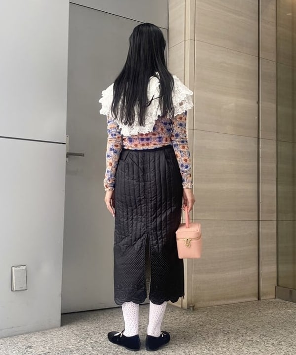 マツド ユメカさんの「BEAMS WOMEN｜カウヘアー ミニ バッグ」を使ったコーディネート