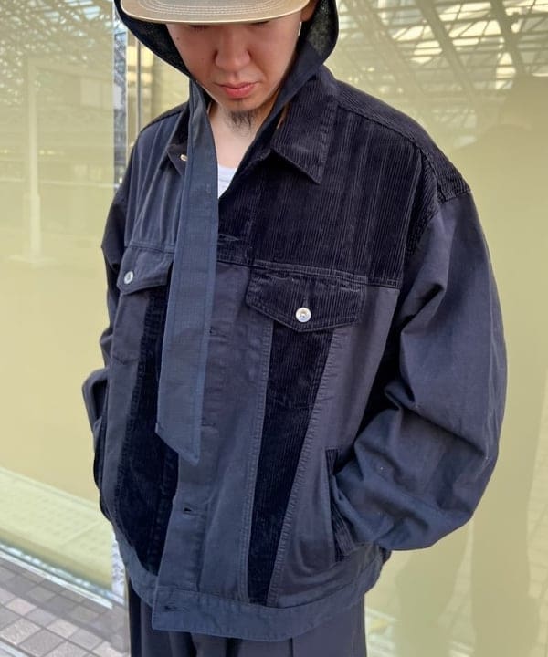 石郷岡 稜さんの「2プリーツ ワイド スラックス」を使ったコーディネート