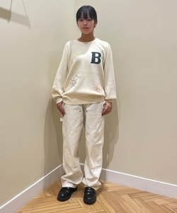 BEAMS HEART BEAMS HEART ( ) 半宽双膝彩绘裤（休闲裤）BEAMS