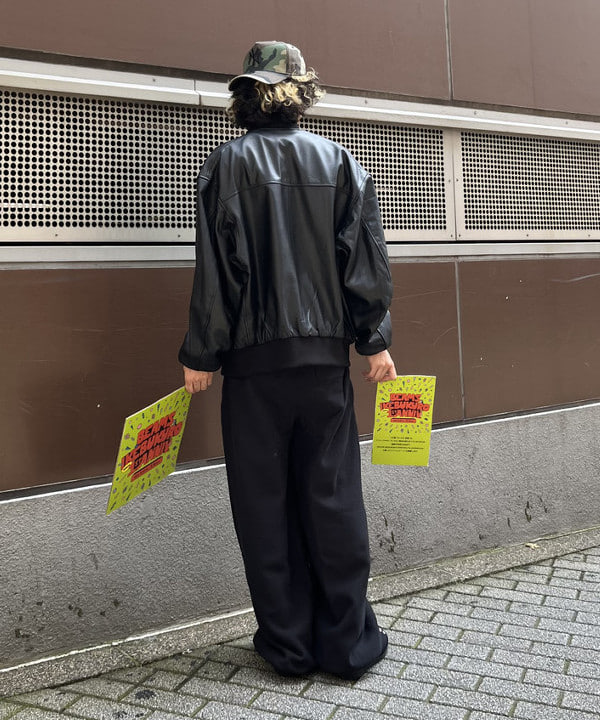 菊田 悠さんの「BEAMS WOMEN｜レザー ボマージャケット」を使ったコーディネート