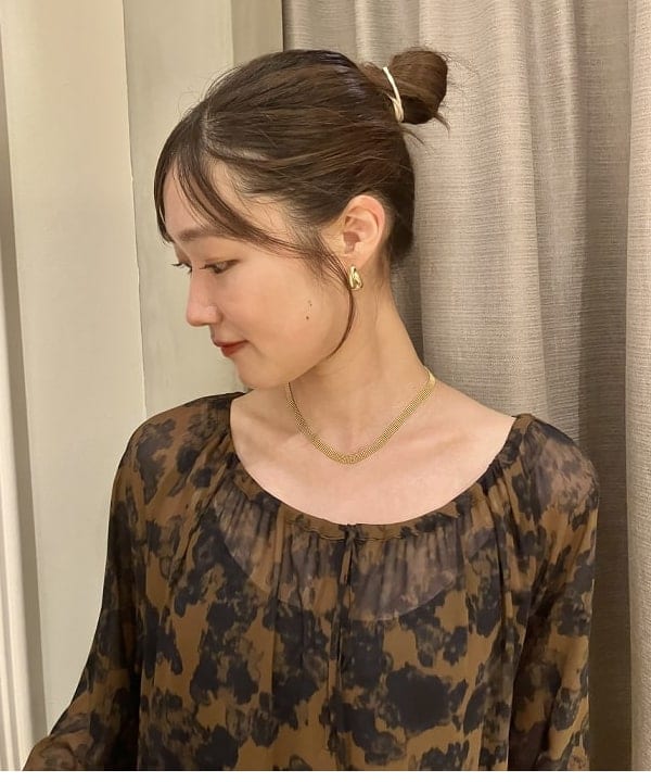YUIさんの「BEAMS WOMEN｜AK+1 / シフォン フラワー ワンピース」を使ったコーディネート