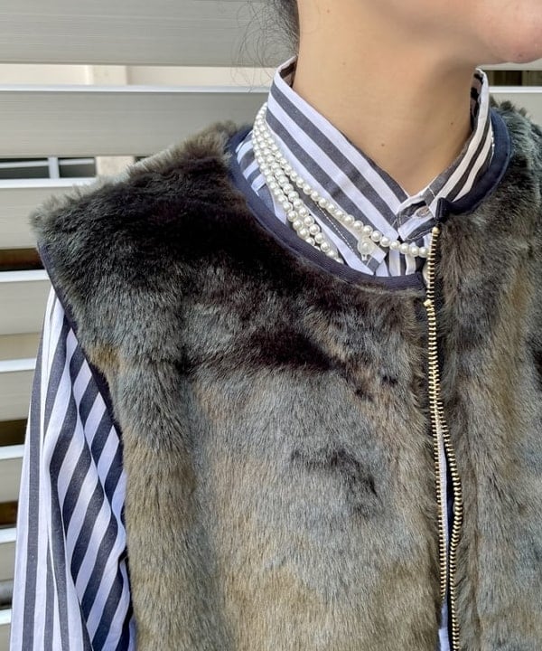 コウリキ　マミさんの「BEAMS WOMEN｜Barbour / 別注 Liner Vest 24FW」を使ったコーディネート