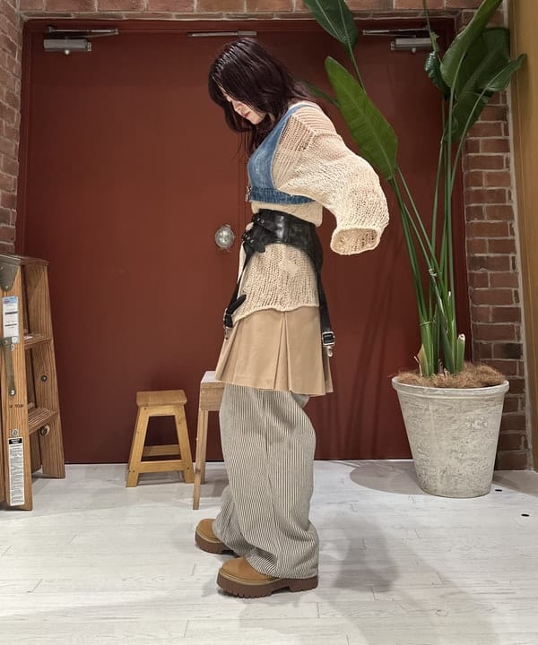 竹村 澄玲さんの「BEAMS WOMEN｜ガーター ベルト」を使ったコーディネート