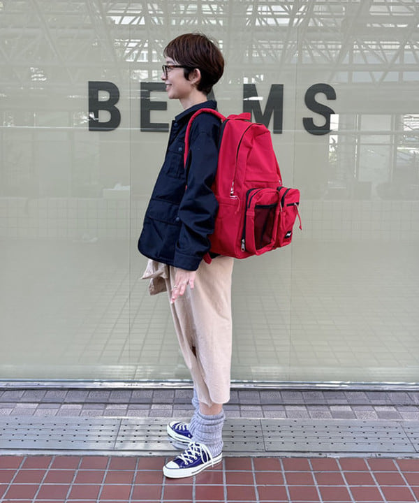 矢野(青木)優香さんの「シャンブレー ギャバ ショート フィッシング ジャケット」を使ったコーディネート