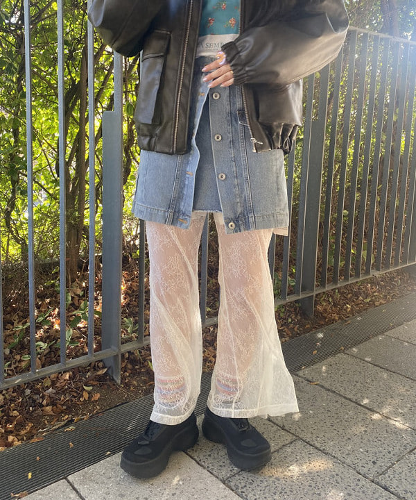 ayaさんの「BEAMS WOMEN｜ケミカル W デニム ミニ スカート」を使ったコーディネート