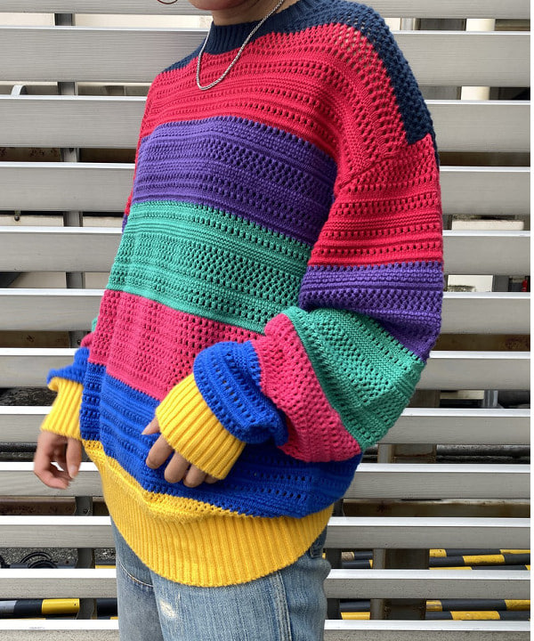 オカモト ミサキさんの「BEAMS WOMEN｜B.MULTI_MESH_BDR」を使ったコーディネート