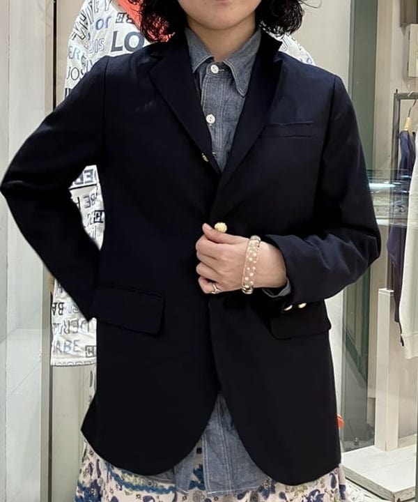小原 もこさんの「BEAMS WOMEN｜BEAMS BOY / ポリエステル ウール 3ボタン ブレザー」を使ったコーディネート