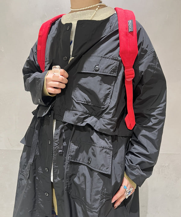 yokoyama shionさんの「BEAMS WOMEN｜BEAMS BOY / 樹脂 パール ロング ネックレス」を使ったコーディネート