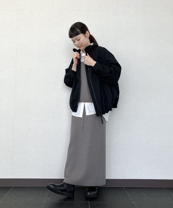 Ichika Hondaさんの「BEAMS WOMEN｜LEE × Demi-Luxe BEAMS / オーバースタンドブルゾン.M」を使ったコーディネート