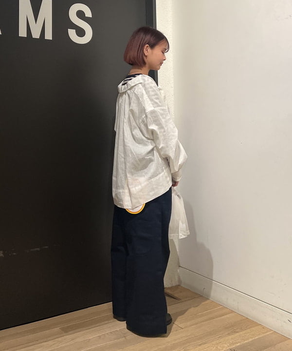 キムさんの「BEAMS WOMEN｜BEAMS BOY / フライス 1cm ボーダー」を使ったコーディネート