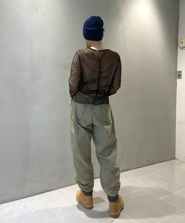 りりさんの「BEAMS WOMEN｜ワイド テーパード デニム」を使ったコーディネート