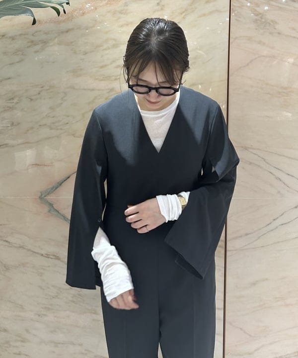 西村 章代さんの「BEAMS WOMEN｜シアーコットン ロングスリーブ Tシャツ」を使ったコーディネート