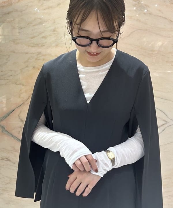 西村 章代さんの「BEAMS WOMEN｜シアーコットン ロングスリーブ Tシャツ」を使ったコーディネート