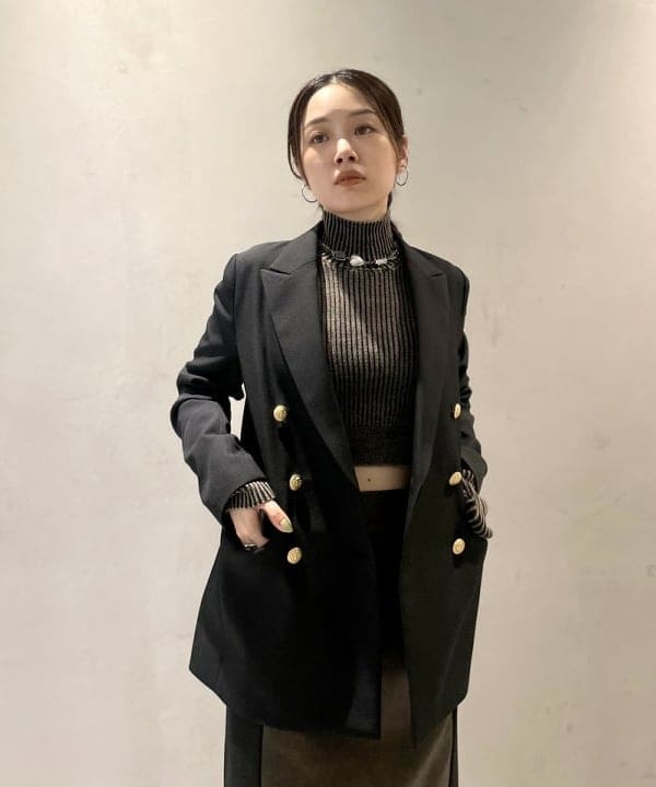 カタヤマ アヤさんの「BEAMS WOMEN｜フェイクファー ポーチバッグ」を使ったコーディネート