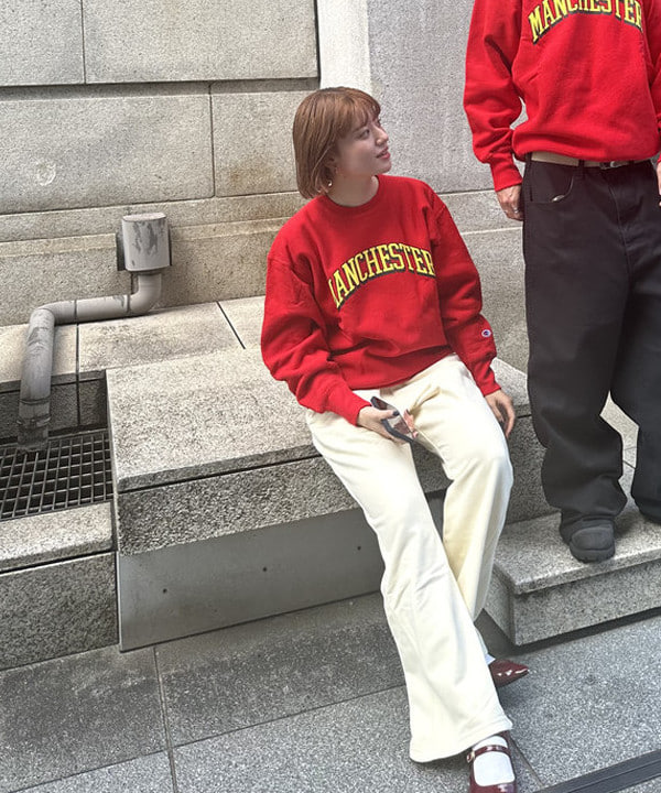 Hazukiさんの「BEAMS WOMEN｜Champion  / 別注 ロング パンツ」を使ったコーディネート