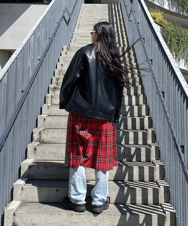 ayaさんの「BEAMS WOMEN｜チェック 切り替え キルト スカート」を使ったコーディネート
